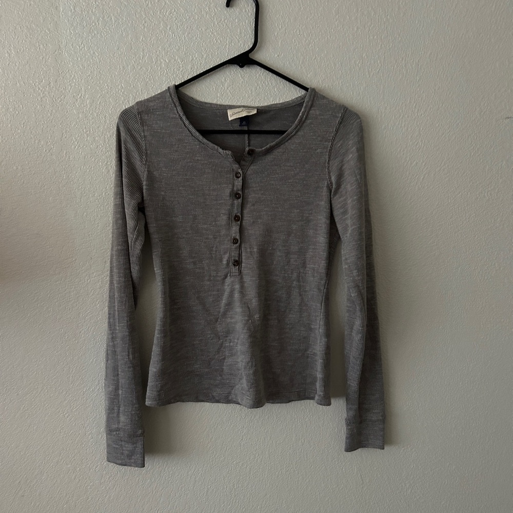 Extra small gray long sleeve button down from universal threads